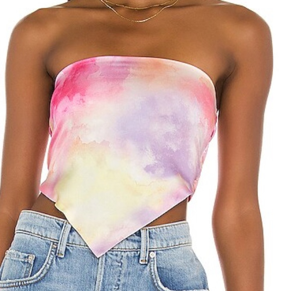 NWOT superdown Tabitha Reversible Strapless Top